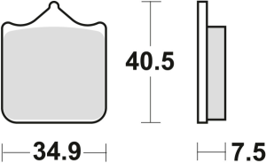 TRW szinterezett első fékbetétek STREET APRILIA RSV 1000 MILE / R / TUONO '01–'11 / KTM 690 SM / SMC '07–'16 / 950 SUPERMOTO '05–'08 / 990 SMT / SMR '08–'13 / TRIUMPH 1050 SPEED TRIPLE '08–'15, nordicamoto.ro