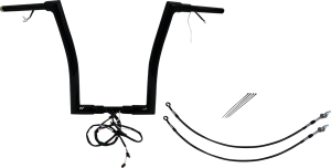 Plug & Play Ez Install 1-1/2(r) Flat Top Handlebar Kit Black, 1, nordicamoto.ro