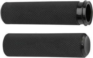 Fusion Knurled Grips Black, 2, nordicamoto.ro