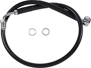 Stainless Steel Brake Line Kit Black, Vinyl Coated