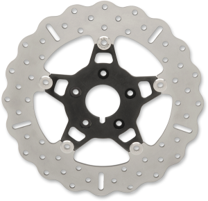 Fsd Series Stainless Steel Front Brake Rotor For Big Twins Black, Chrome