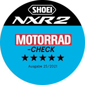 SHOEI NXR2 KNEE DOWN TC-5 teljes arcú sisak, fekete/piros/matt fehér, S-es méret, 2, nordicamoto.ro