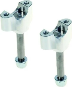 Mx-en Lower Handlebar Clamps Silver, Anodized
