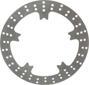 Brake Rotor Fixed Round Silver, Stainless Steel
