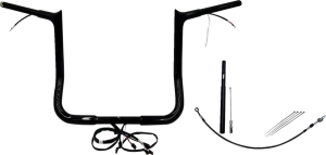Plug & Play Ez Install 1-1/4(r) Pointed Top Handlebar Kit Black, 2, nordicamoto.ro