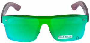 AMOQ Burst Sunglasses PLRZD Wood-Green Mirror, 1, nordicamoto.ro