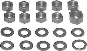 Transmission Kicker Cover Nut Kit Silver