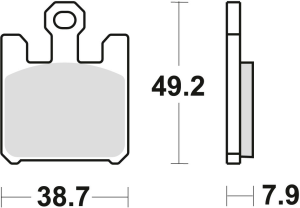 TRW szinterezett első fékbetétek a KAWASAKI ZX6RR '03–'06 és a ZX6R 636 '03–'06 modellekhez, nordicamoto.ro