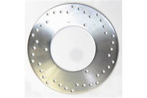Round D-series Scooter Brake Rotor Silver, Stainless Steel, Zinc