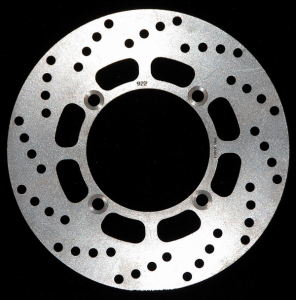 Round D-series Scooter Brake Rotor Silver, Stainless Steel