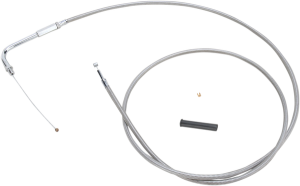 Stainless Braided Throttle Cable Silver, 1, nordicamoto.ro