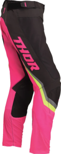 Pantaloni Dama Thor Pulse Rev Charcoal/Pink 13/14, 3, nordicamoto.ro