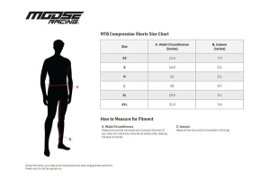 Pantaloni scurți Moose Racing MTB Compression Black XS, 2, nordicamoto.ro