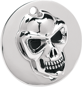 3-d Skull Points Cover Chrome, 1, nordicamoto.ro