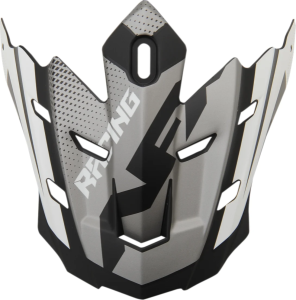 Fx-17 Holeshot Visor Peak Frost Gray/black/white Black, Gray, White