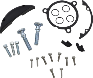 Inverted Air Cleaner Hardware Kit Black, Silver, 2, nordicamoto.ro