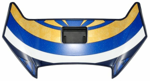 SHOEI XSPR3 sisak felső szellőzőnyílás-kiegészítő – kék / piros, 1, nordicamoto.ro