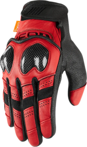 Manusi Textil/Piele Icon Contra2™ Red S, 1, nordicamoto.ro