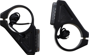 Fork Mount Turn Signals Black, 1, nordicamoto.ro