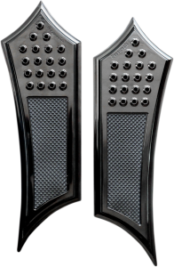Front Floorboards Black, 2, nordicamoto.ro