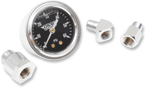 1-3/4(r) Deluxe Liquid-filled Oil Gauge Kit Black, 3, nordicamoto.ro