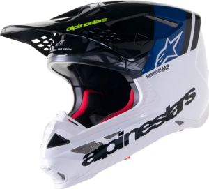 Helmet M8 Rad2 Bl-w GlBlack 