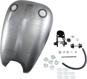 Extended Smooth-top Quickbob Rubber-mount Gas Tank Raw, 3, nordicamoto.ro