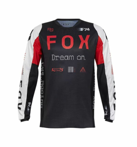 FOX 180 Race Spec póló, fekete/piros/fehér