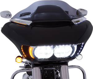 Horizon Led Lighted Windshield Trim Chrome, 2, nordicamoto.ro