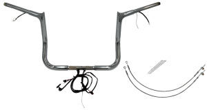 Plug & Play Ez Install 1-1/4(r) Pointed Top Handlebar Kit Silver, 1, nordicamoto.ro