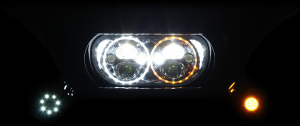 Trubeam® Led Headlamp Black Chrome, 2, nordicamoto.ro