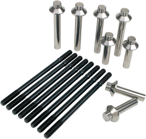 Cylinder Stud And Head Bolt Kit Black, 1, nordicamoto.ro