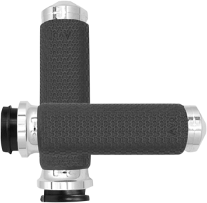 Vibration Dampening Memory Foam Grips Silver