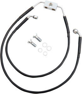 Extended Length Black Vinyl Brake Line Kit Black