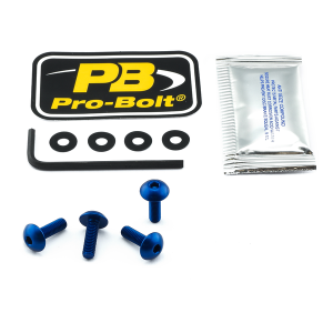 Screen Bolt Aluminium Blue