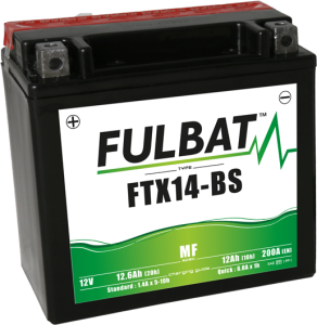 Fulbat FTX14-BS karbantartásmentes motorkerékpár-akkumulátor savval, nordicamoto.ro