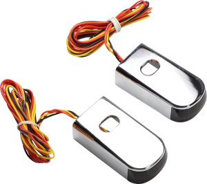 Fender Strut Led Marker Lights Chrome, 1, nordicamoto.ro