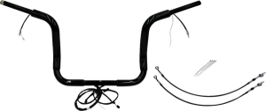 Plug & Play Ez Install 1-1/2(r) Round Top Handlebar Kit Black