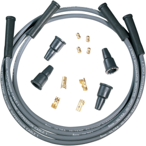 Universal 8 Mm Suppression Plug Wire Kit Black, 1, nordicamoto.ro