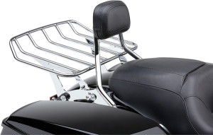 Short Detachable Backrest Silver, 2, nordicamoto.ro