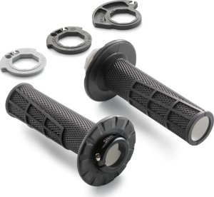 Rögzítő készlet, Lock-on markolatok KTM/Husqvarna/GasGas 2T/4T 17–23, fekete, nordicamoto.ro