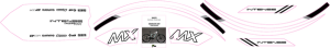 Graphics Kit For Tazer Mx White, 1, nordicamoto.ro