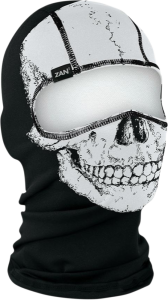 Balaclava Poly Skull Black, Gray, 1, nordicamoto.ro