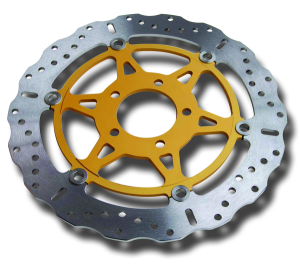 Contour X Series Brake Rotor Gold, Silver, Stainless Steel