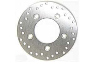 Round D-series Scooter Brake Rotor Silver, Stainless Steel