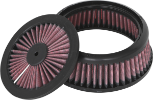 High Flow Air Filter Red, Black