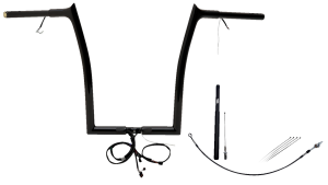 Plug & Play Ez Install 1-1/4(r) Pointed Top Handlebar Kit Black, 1, nordicamoto.ro