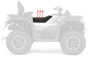 FŰTÖTT ÜLÉS CFMOTO GOES TERROX 1000 ATV (ASSEMBLY_167) – FEKETE, 2, nordicamoto.ro