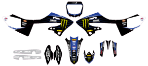 Complete Graphics Kit Black, Blue 