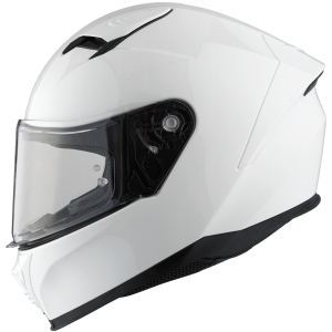 AMOQ FI100 Solid fehér M motoros sisak, 4, nordicamoto.ro
